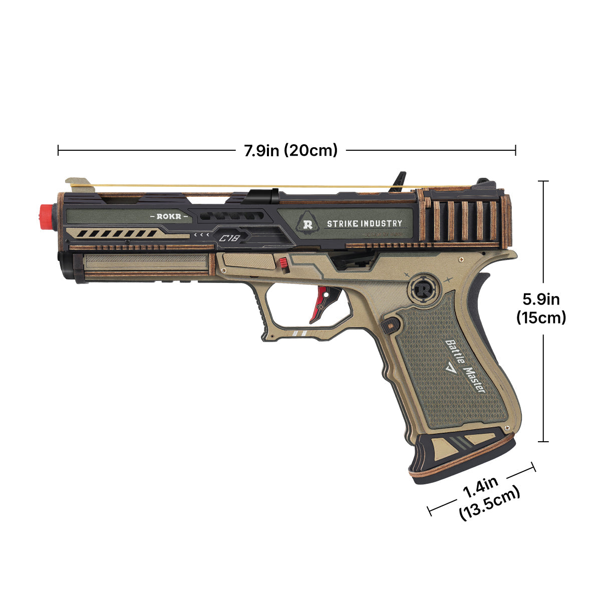 Robotime ROKR Legato C18 Pistol Wooden Gun Toy
