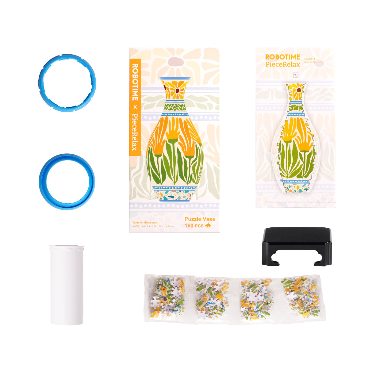 Robotime Puzzle Vase Summer Blossoms Sunset Mosaic VAS001