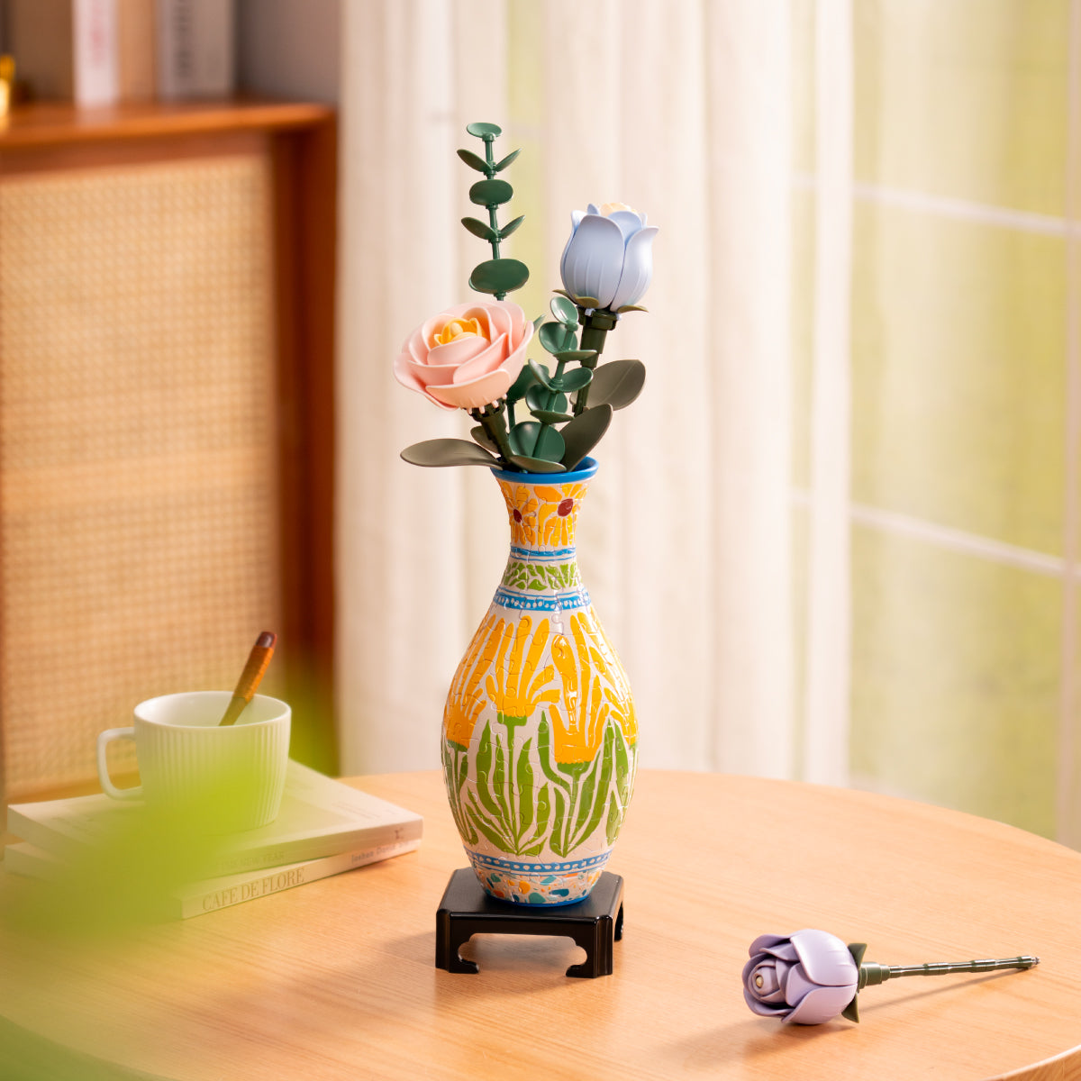 Robotime Puzzle Vase Summer Blossoms Sunset Mosaic VAS001
