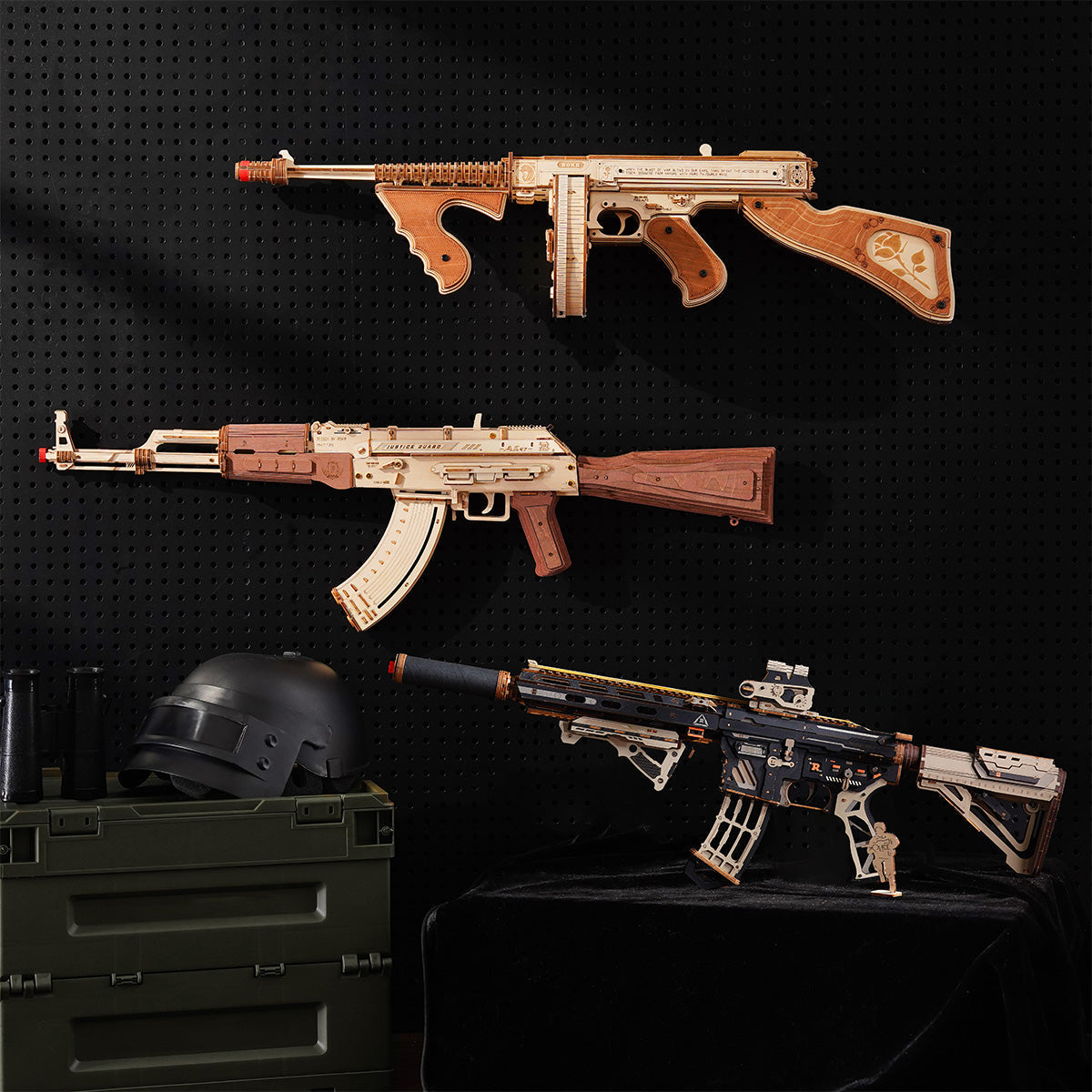 Robotime ROKR M416 Carbine 3D Wooden Puzzle LQB02