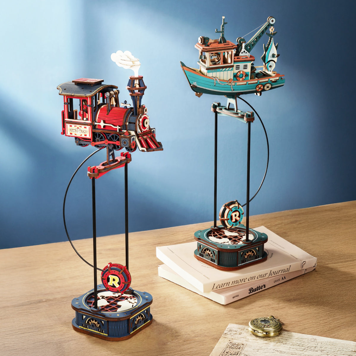 Robotime ROKR Power Express Pendulum Balance Toy 3D Puzzle