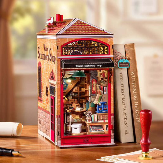 Robotime Rolife DIY Book Nook Kit- Wisdom Stationery Shop TGB19
