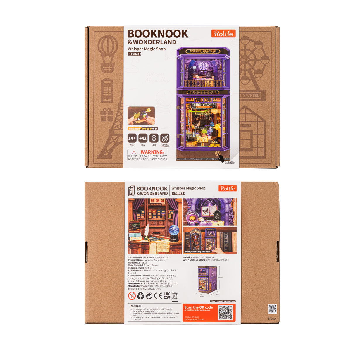 Robotime Rolife Whisper Magic Shop DIY Book Nook