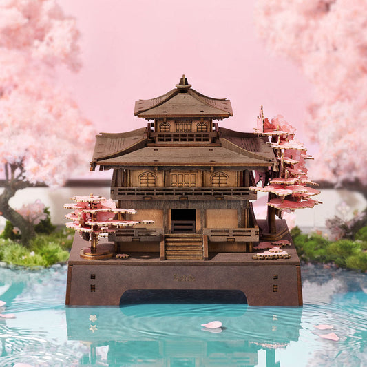 Robotime Rolife 3D Wooden Puzzle - Sakura Pavilion TGA07