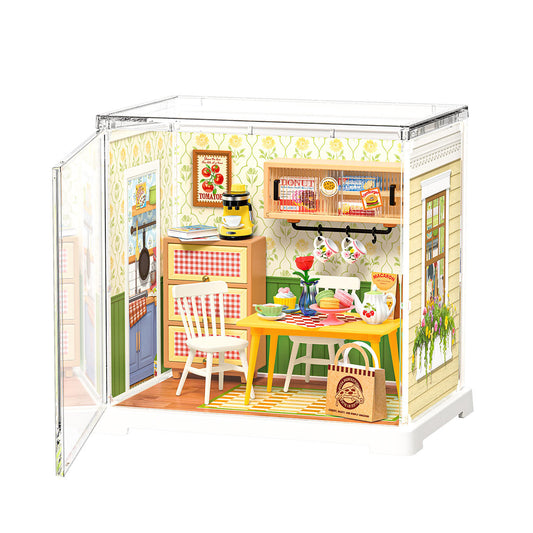 Rolife Floral Dining Room DIY Miniature House DWS06B