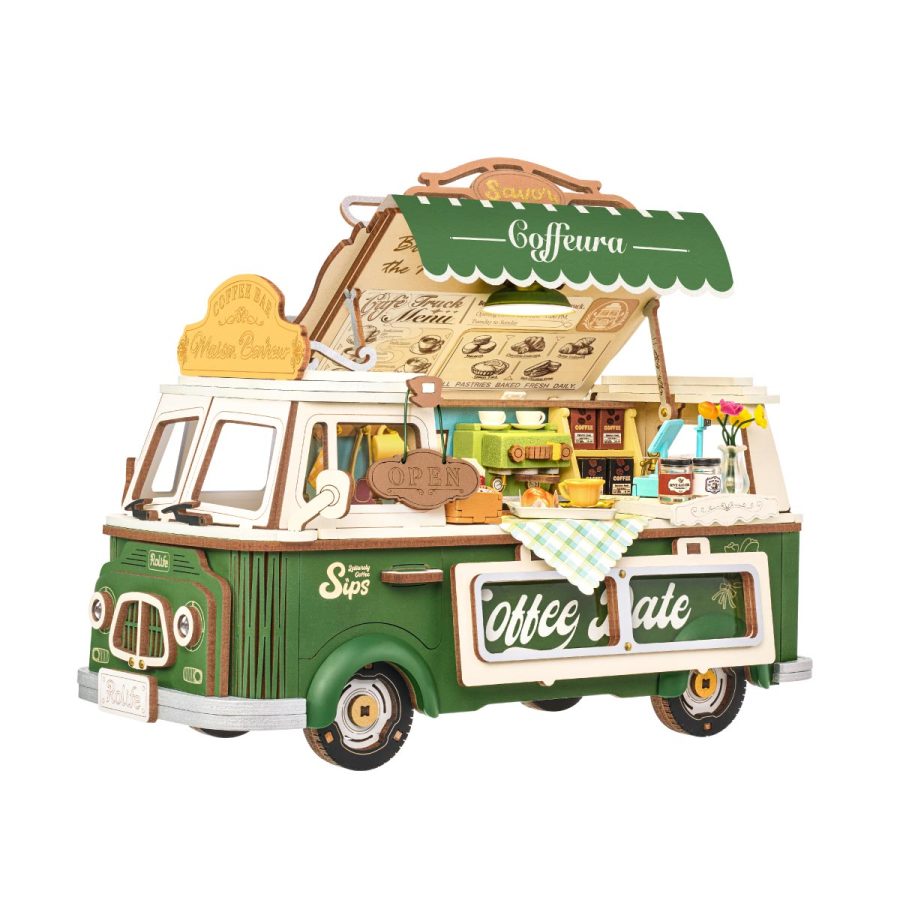 Rolife Leo's Coffee Truck 3D Wooden Puzzle TGS07