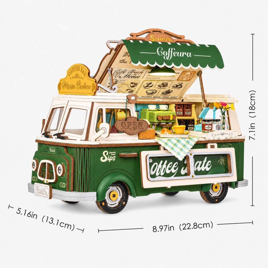 Rolife Leo's Coffee Truck 3D Wooden Puzzle TGS07
