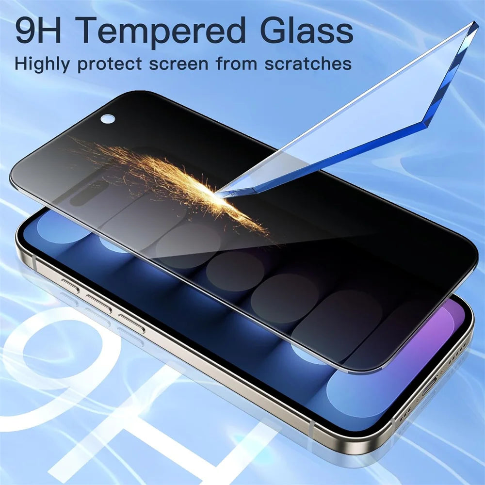 Privacy Screen Protector & Camera Protection Film For iPhone 17 16 15 14 13 Pro Max