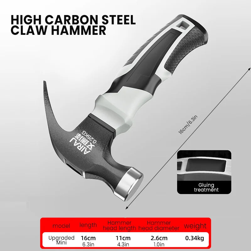 Multifunctional Mini Claw Hammer Professional Grade