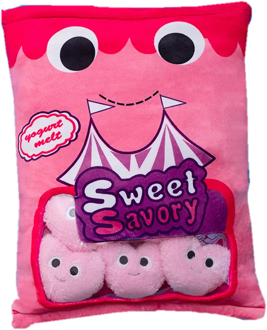 Japan Ramen Snack Throw Pillow In a Bag Stuffed