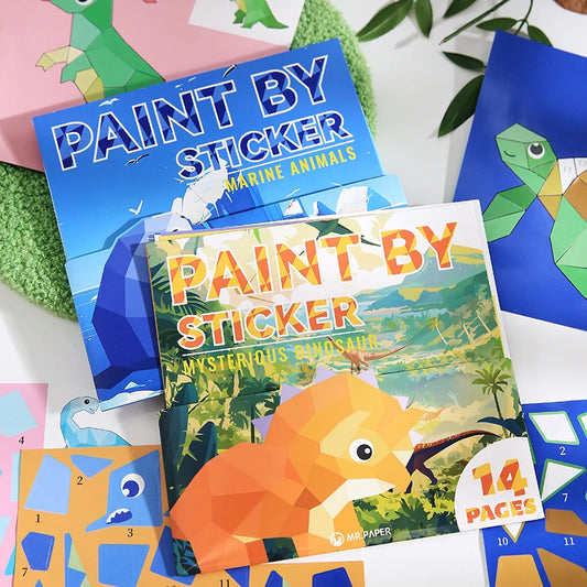 3D Geometric Collage DIY Stickers 12pcs