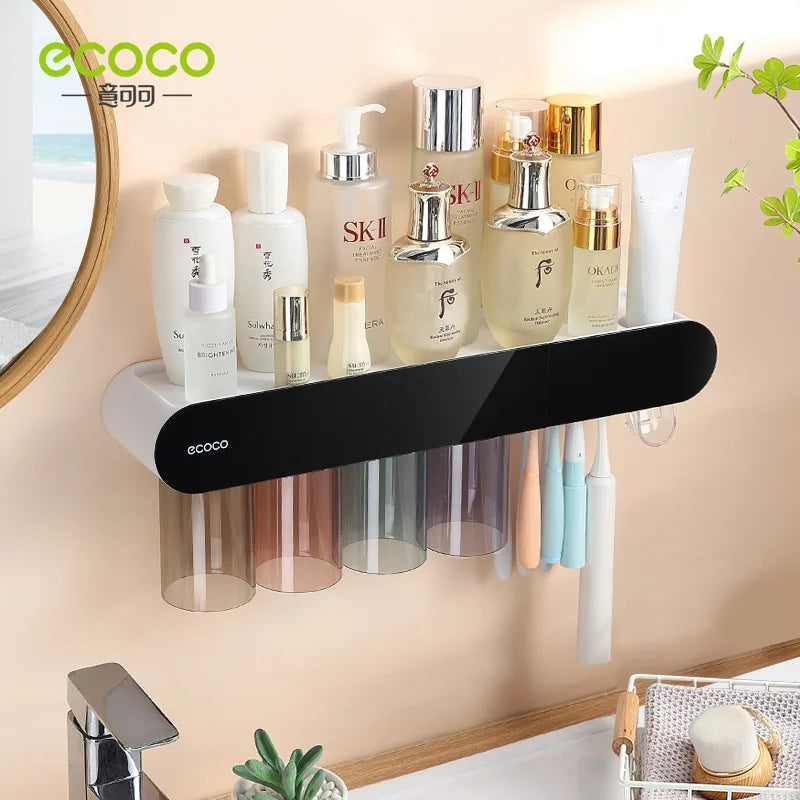 Bathroom Wall Toothbrush Organizer Set