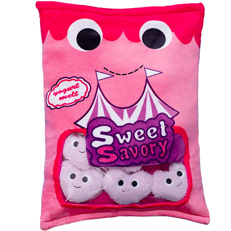 Japan Ramen Snack Throw Pillow In a Bag Stuffed