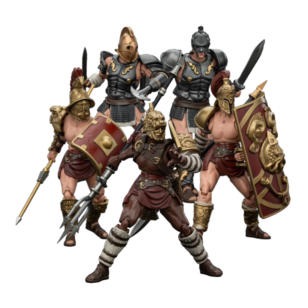 JOYTOY 1/18 Action Figures Anime 10.8cmRoman Gladiator Hasta Thraex Dimachaerus Retiarius Secutor Gladiator