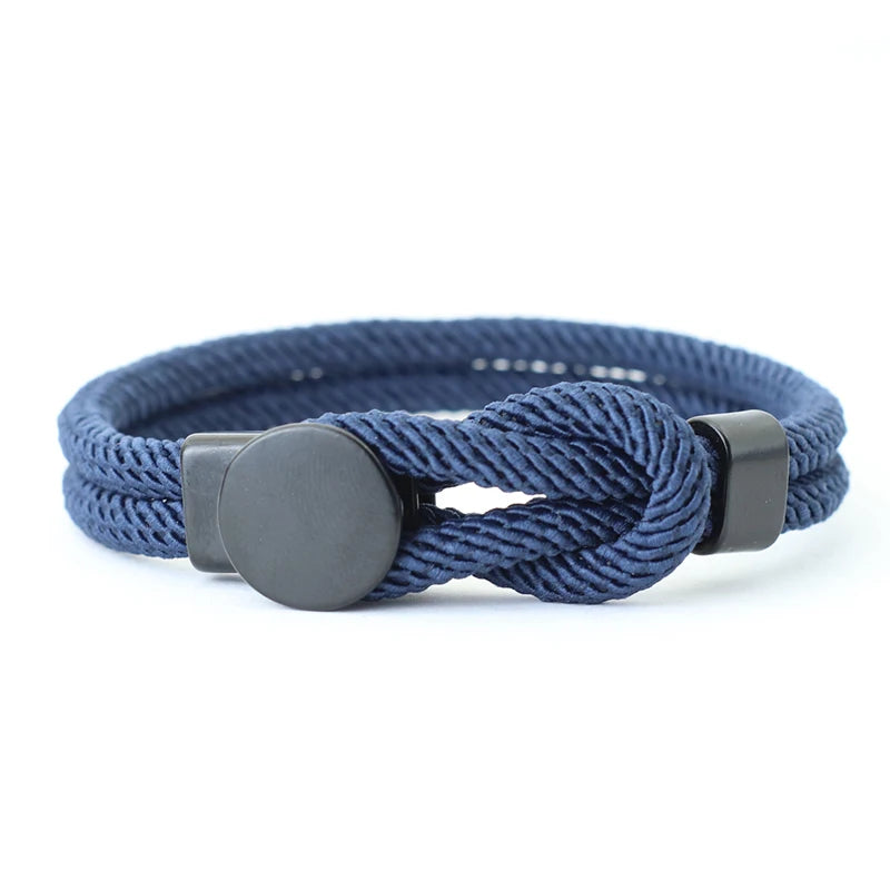 Novel Men Rope Bracelet Double Layer