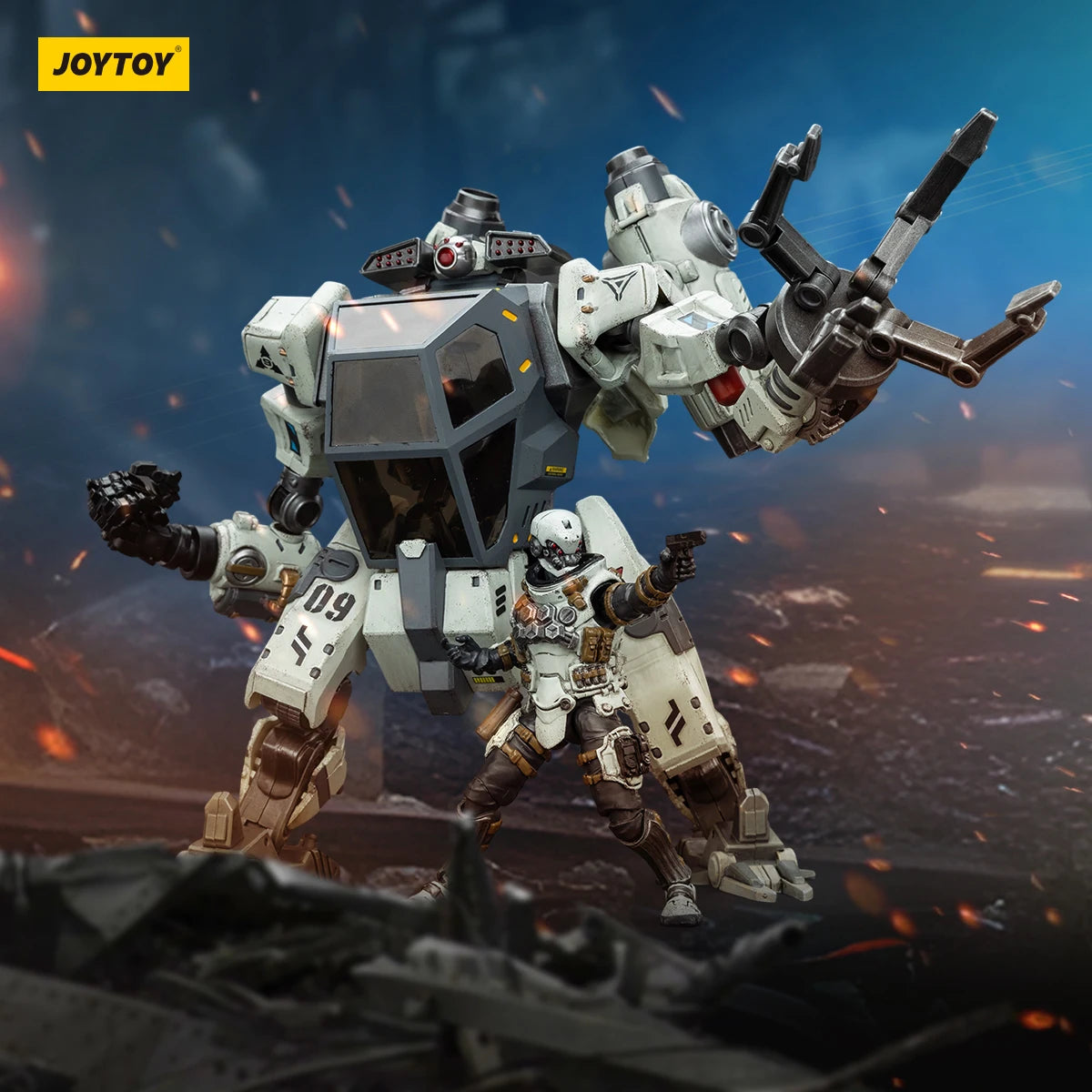 JOYTOY Battle Star 1/18 Action Figures Anime 18.3cm North 09 Strike Attack Mecha