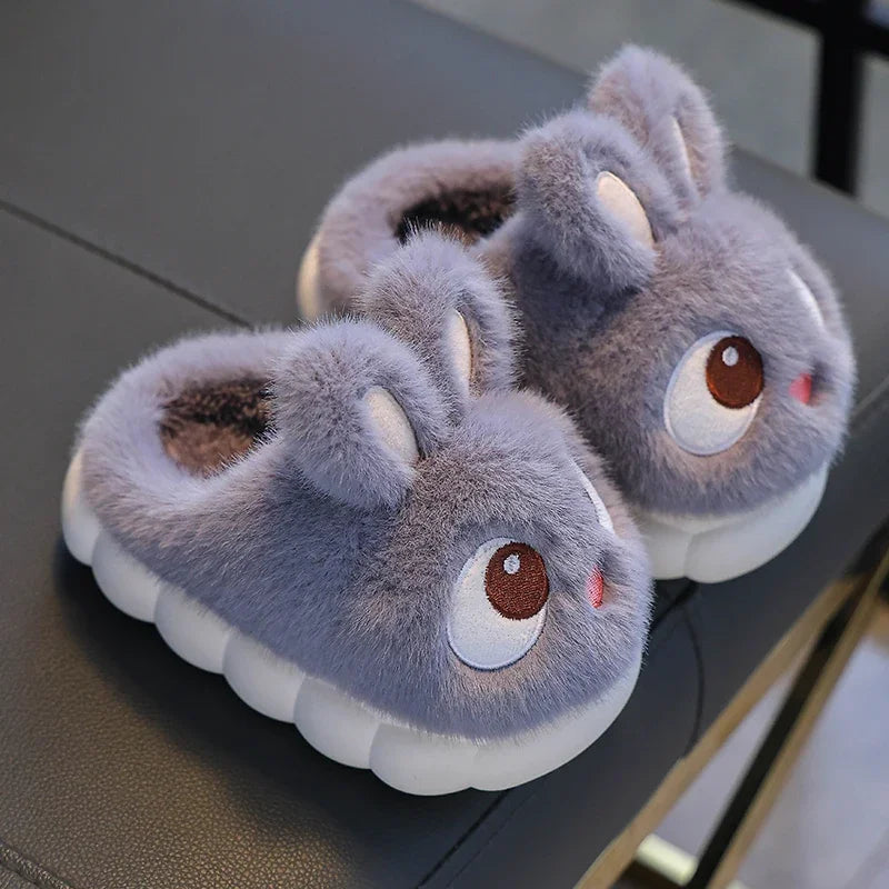 Kids Cute Rabbit Fluffy Slippers