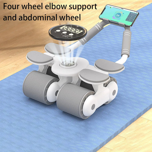 Four Wheel Elbow Support Abdominal Fitness Equipment