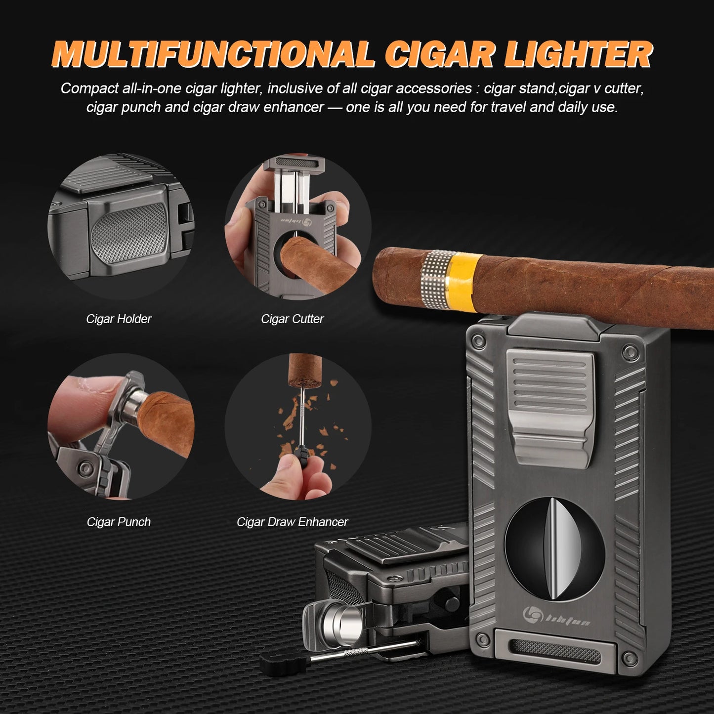 Cedar Wood Travel Cigar Case