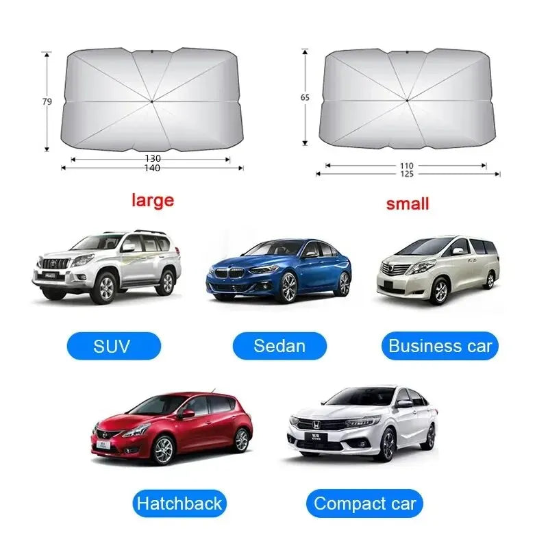 Car Sunshade Umbrella Windshield Foldable