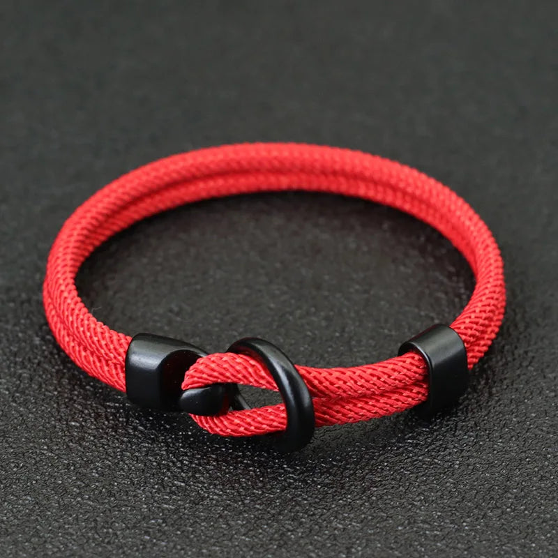 Rope Bracelet Men Double Layer