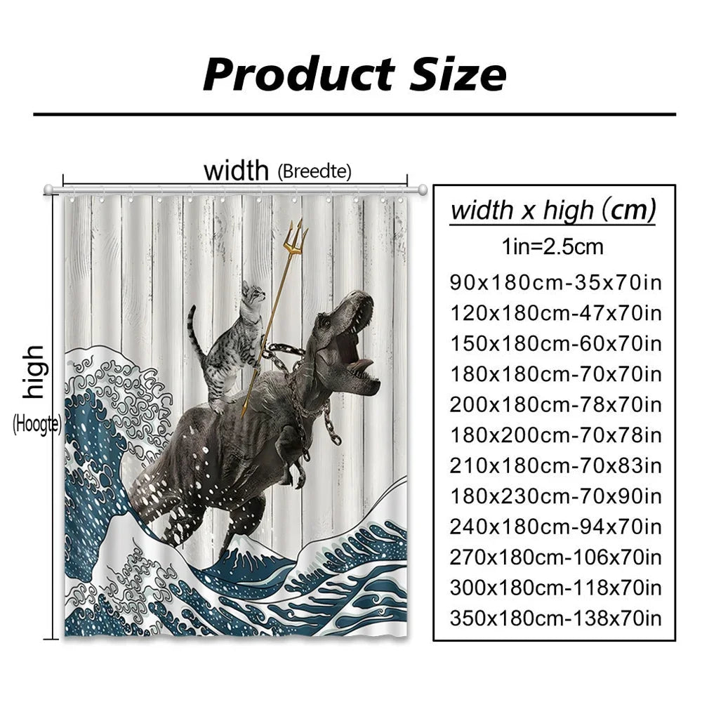 Funny Cat Shower Curtain