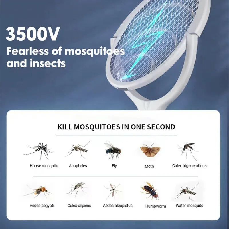 5 In 1 Fast Charging Racket Mosquito Swatter