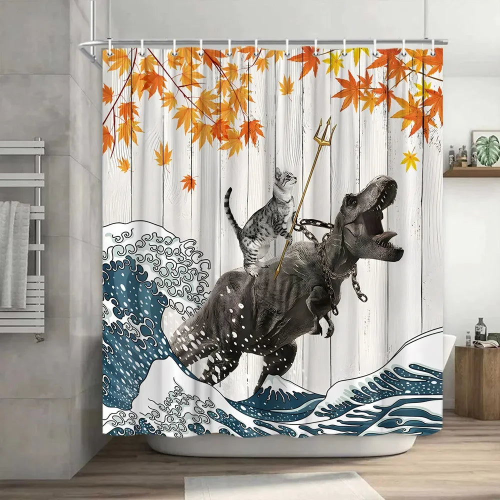 Funny Cat Shower Curtain