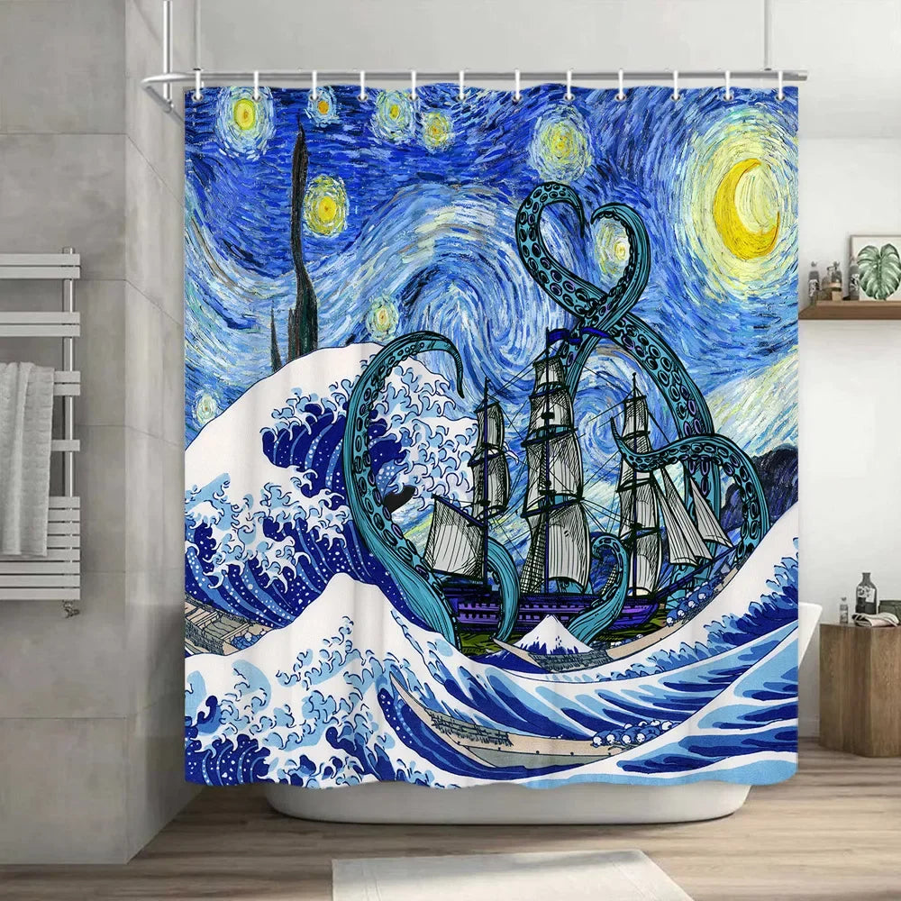 Funny Cat Shower Curtain