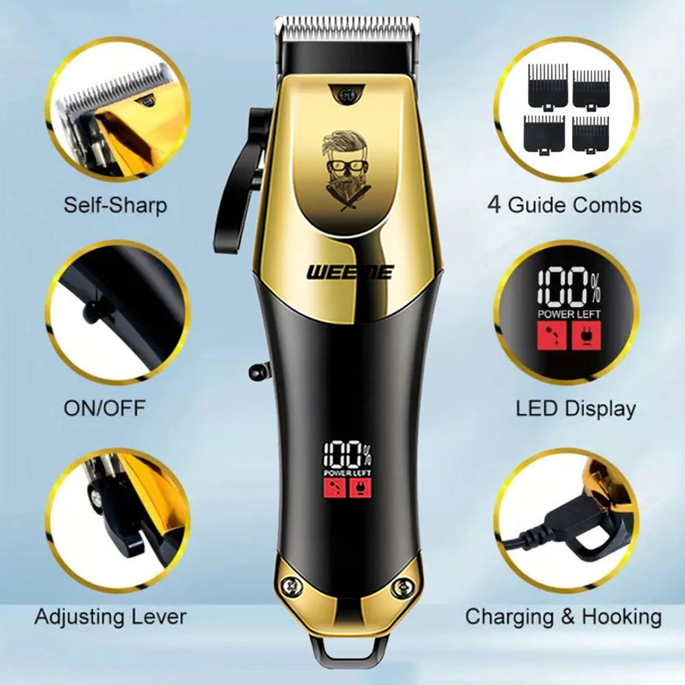 T9 Vintage Men's Electric Hair Clipper Beard Trimmer/Rechargeable