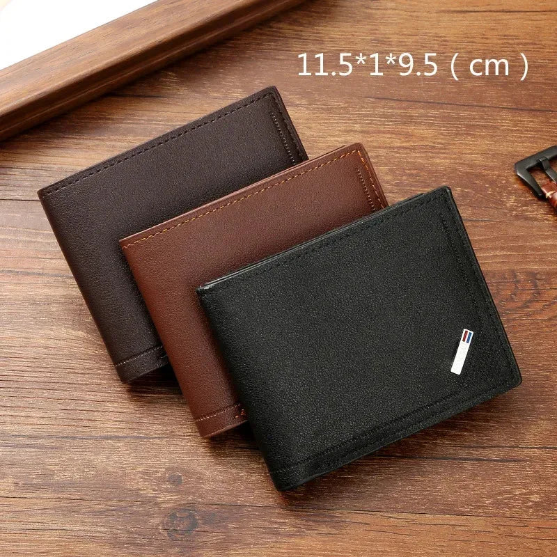 Men's soft PU leather wallet