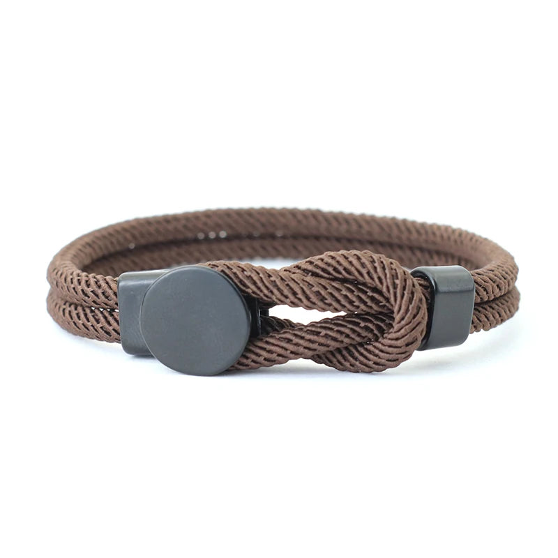 Novel Men Rope Bracelet Double Layer