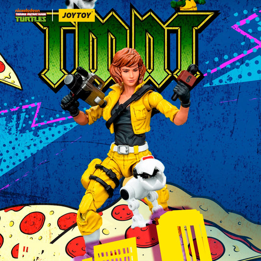 JOYTOY TMNT 1/18 Action Figures Anime 10.6cm TMNT-April O'Neil TMNT-Splinter