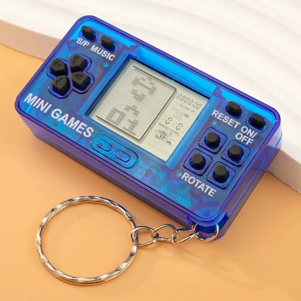 Mini Retro Handheld Game Console Keychain