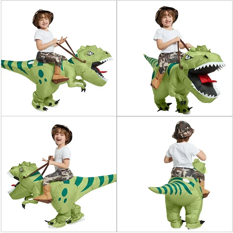 Inflatable Dinosaur Velociraptor Costume