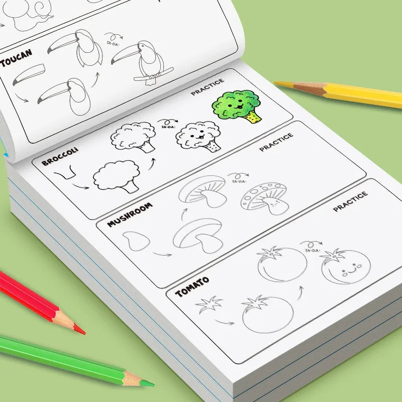 Art Learning Book - How to Draw Everything with Simple Steps