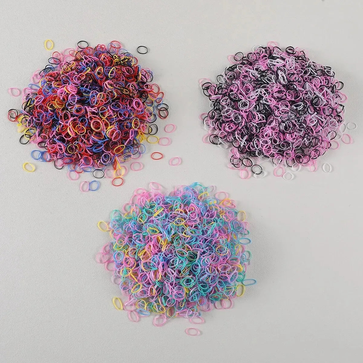 1500PCS Rubber Band Hair Ties