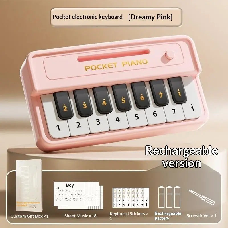 Mini Electronic Piano Portable 15 Keys