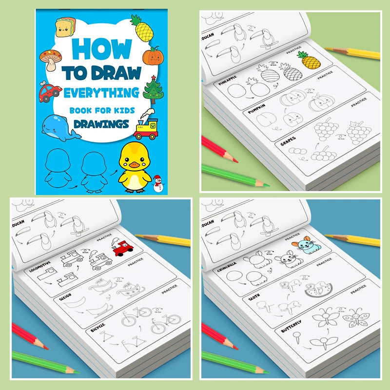 Art Learning Book - How to Draw Everything with Simple Steps