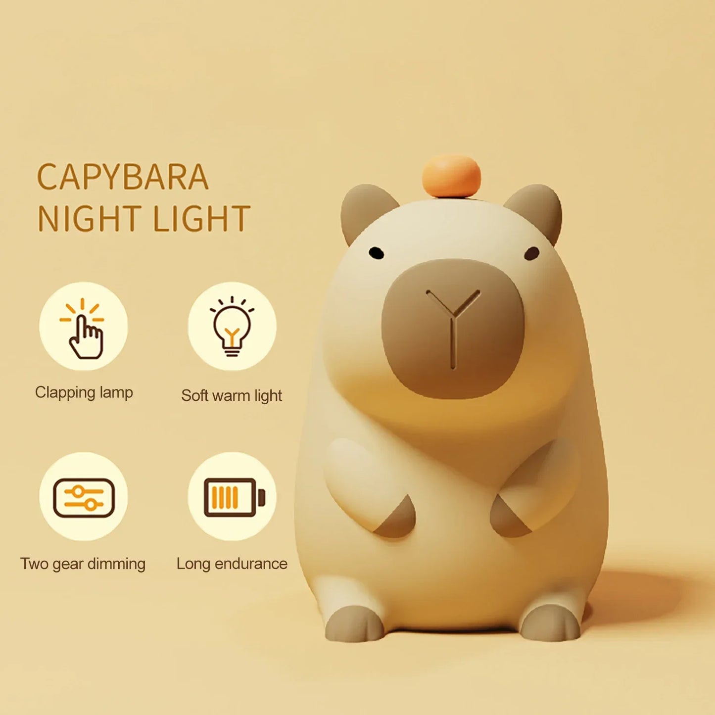 Capybara Silicone Night Light