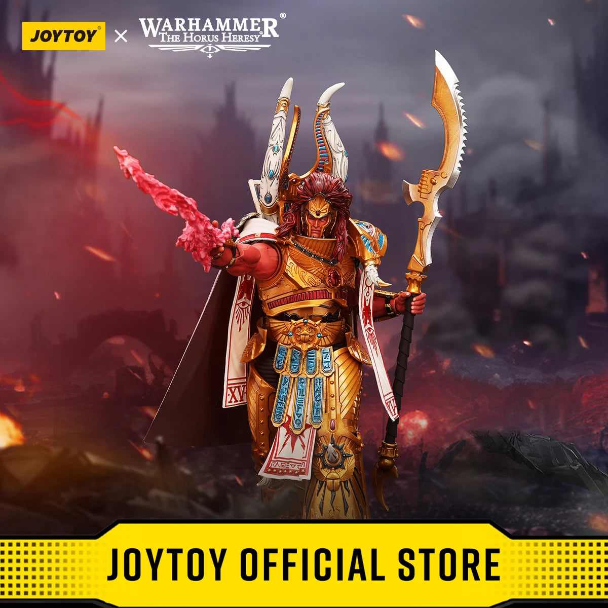 JOYTOY Warhammer 40k 1/18 Action Figures 22cm Thousand Sons Magnus the Red Primarch of the XVth Legion