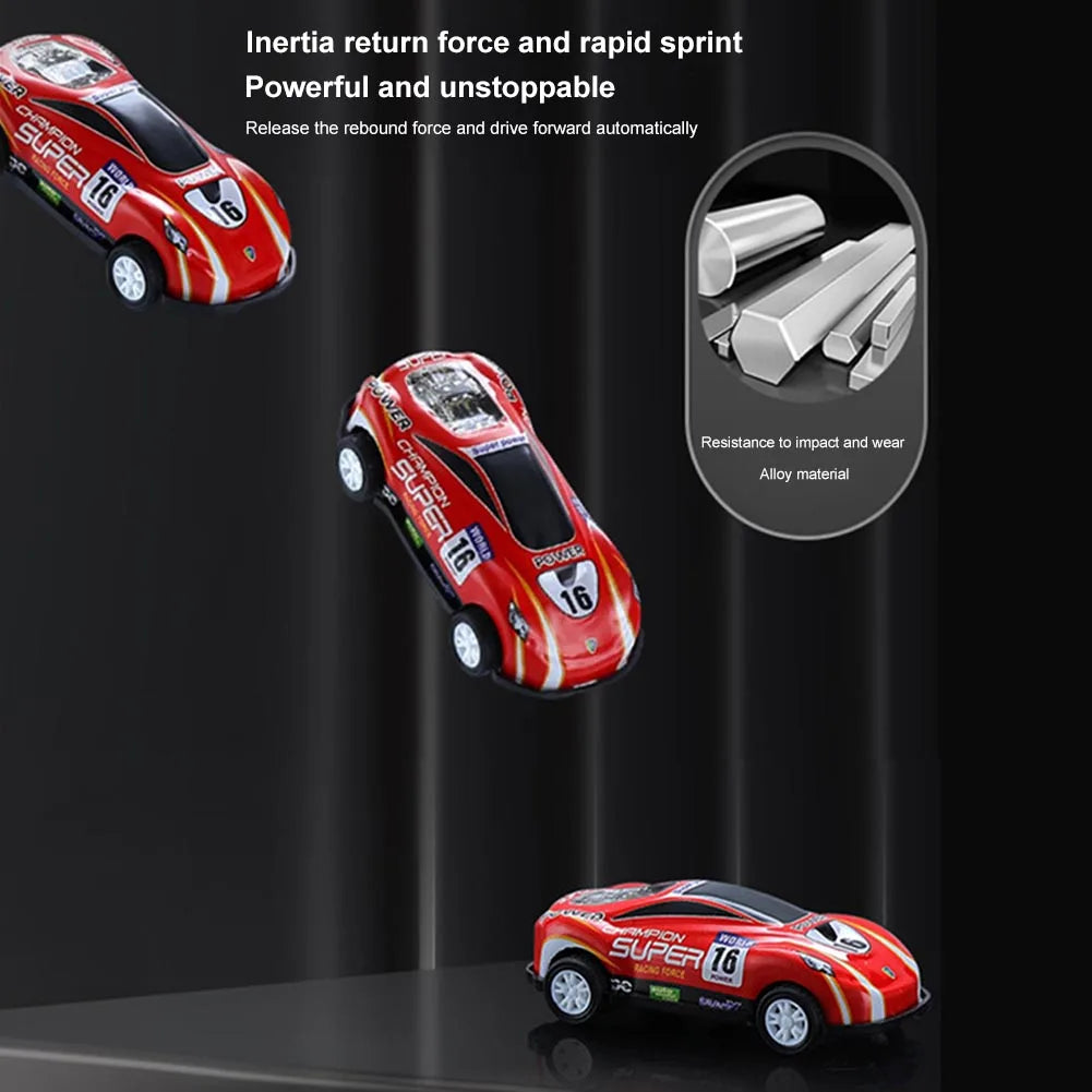 Mini Diecast Car Model Set with Storage Box