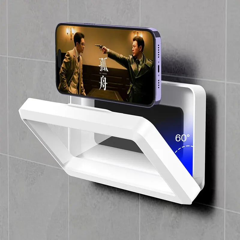 Bathroom Waterproof Phone Holder Self-adhesive