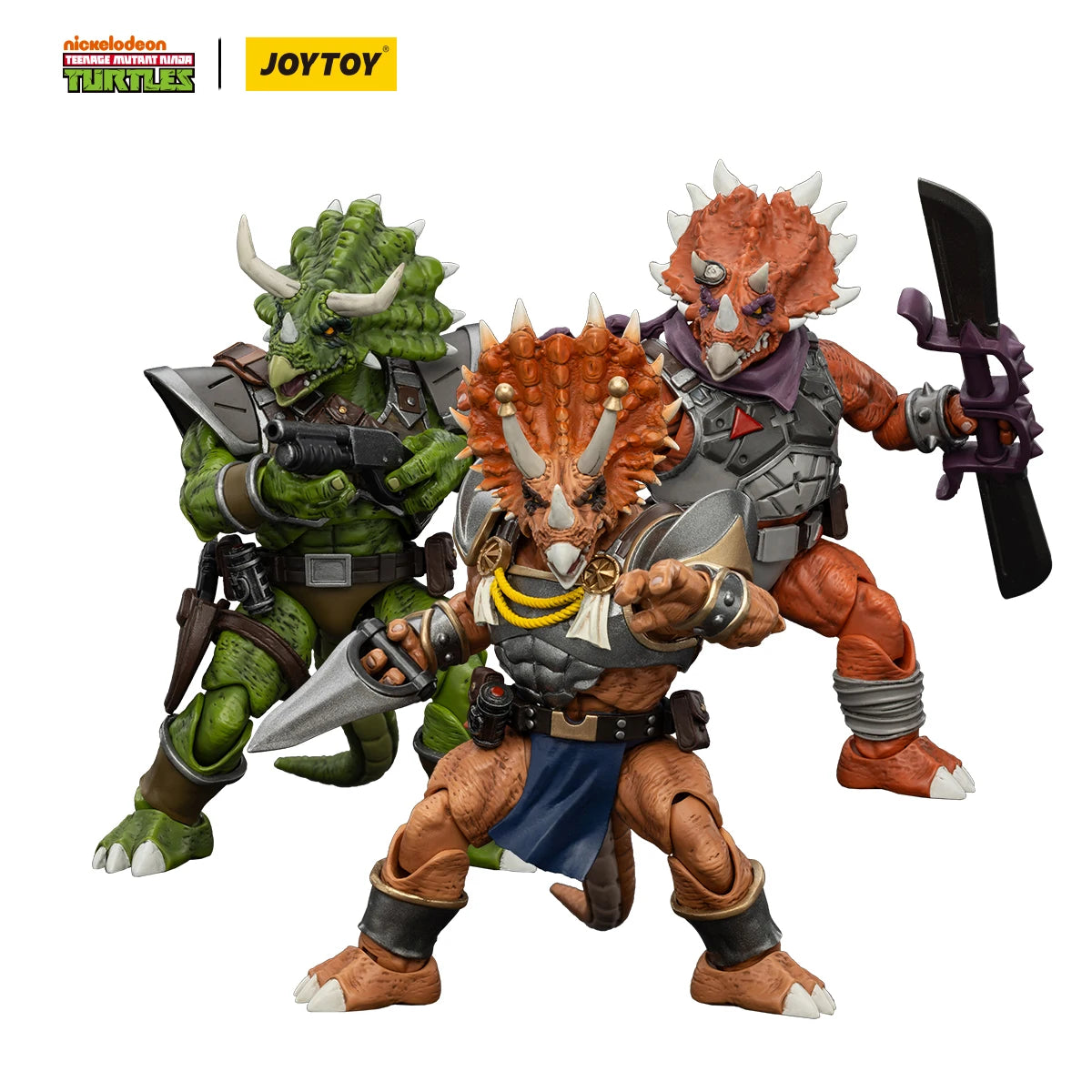JOYTOY TMNT 1/18 Action Figures Anime 13.2cm Captain Zorax Adjutant Zork Triceraton Infantryman