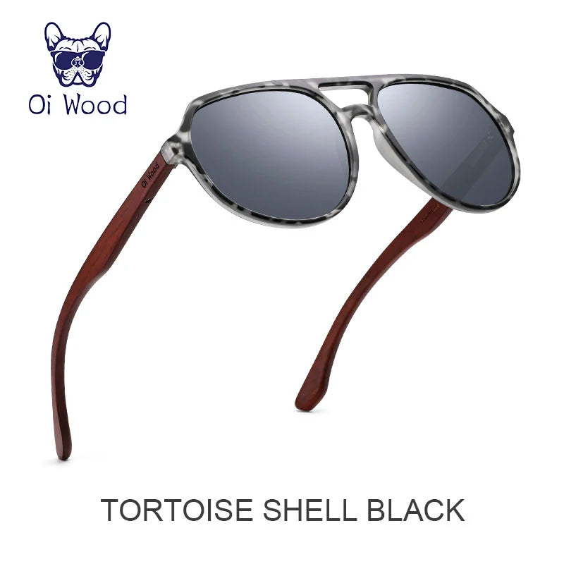 Oi Wood Brand Natural Wooden Sunglasses For Men Women Polarized Oculos De Sol