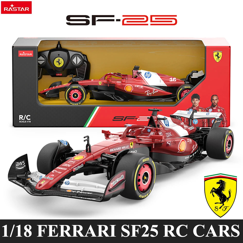 Rastar 2025 FERARI SF25 Racing RC Cars 1:18