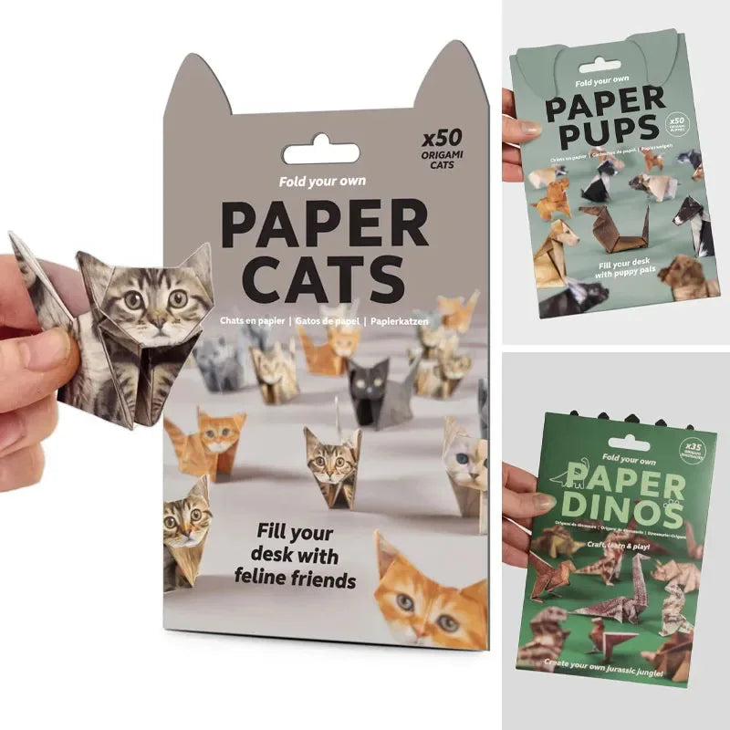 DIY Origami Paper Handmade Animals 50 Sheets