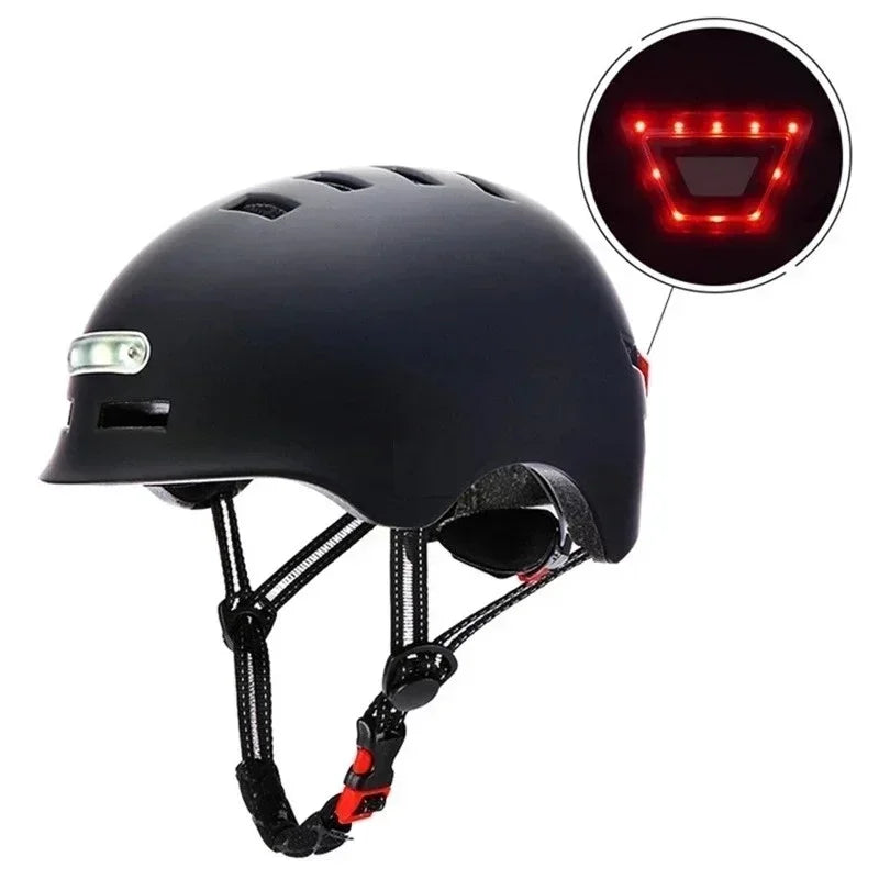 Urban Safety Helmet With Light Integrated