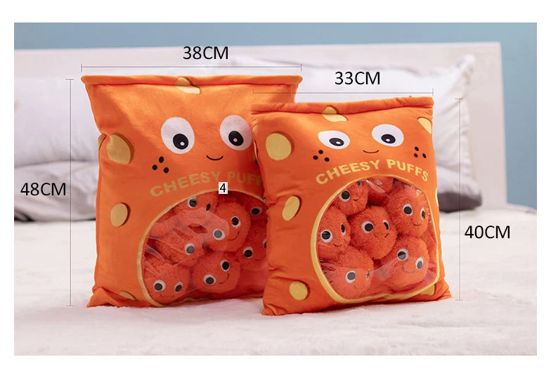 Japan Ramen Snack Throw Pillow In a Bag Stuffed