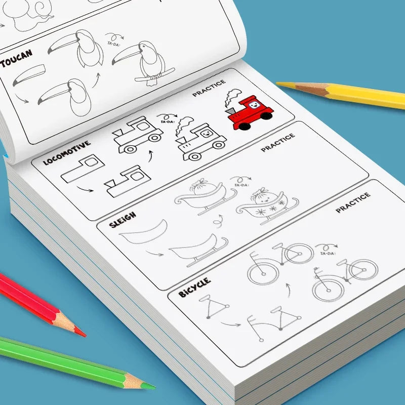 Art Learning Book - How to Draw Everything with Simple Steps